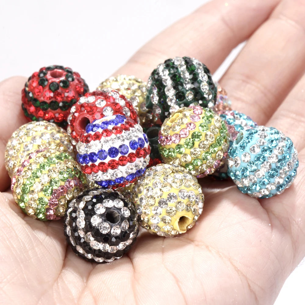 50PCS 16mm Colorful Disco Ball Christmas Cube Beads For Jewelry Making Findings DIY Bracelet Necklace Earring Accessories