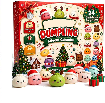Christmas Squishy Advent Calendar 2026,24-Day Countdown to Christmas Decor,Mystery Squishy Advent Calendar for Adults,Stocking Stuffers, and Holiday Gifts;，D