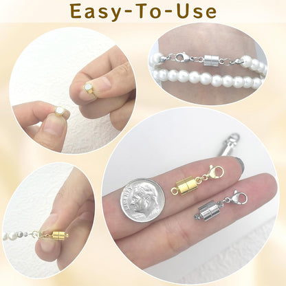 Magnetic Necklace Clasps and Closures with Lobster Clasp