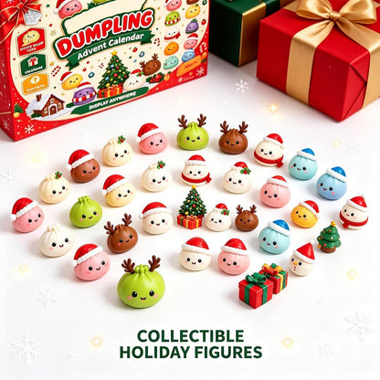 Christmas Squishy Advent Calendar 2026,24-Day Countdown to Christmas Decor,Mystery Squishy Advent Calendar for Adults,Stocking Stuffers, and Holiday Gifts;，D