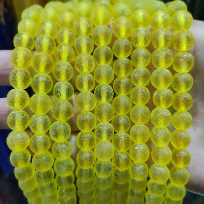 Wholesale Matte Loose Beads Green Red White Blue Rough Red Meteorite Beads Czech Moldavite Glass Beads for Jewelry Making