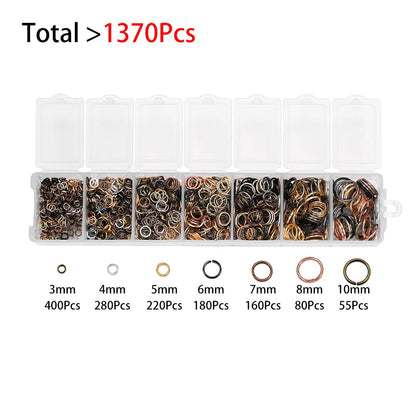 Alloy Accessories Jewelry Findings Set Repair Tools Lobster Clasp Open Jump Rings Earring Hooks for DIY Jewelry Making Supplies