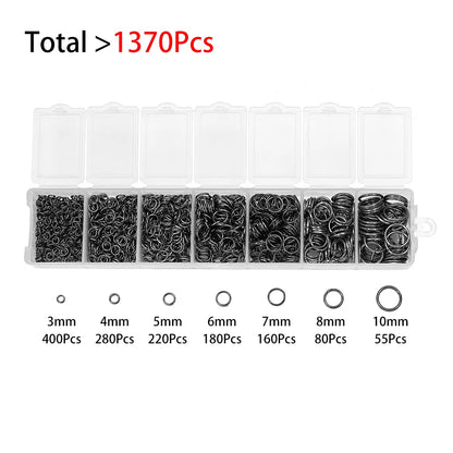 Alloy Accessories Jewelry Findings Set Repair Tools Lobster Clasp Open Jump Rings Earring Hooks for DIY Jewelry Making Supplies