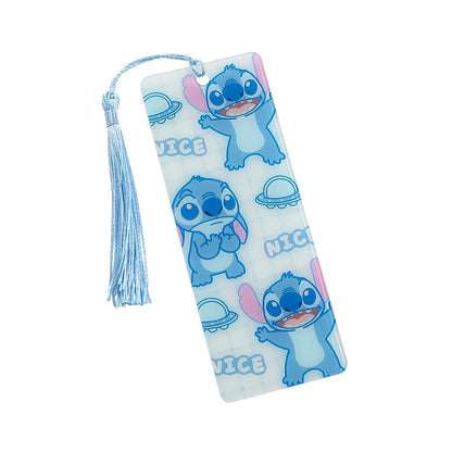 Disney Stitch Bookmarks Anime Girls Collection Acrylic Bookmarks Book Lovers Teachers Friends Reading Markers Kids Toys