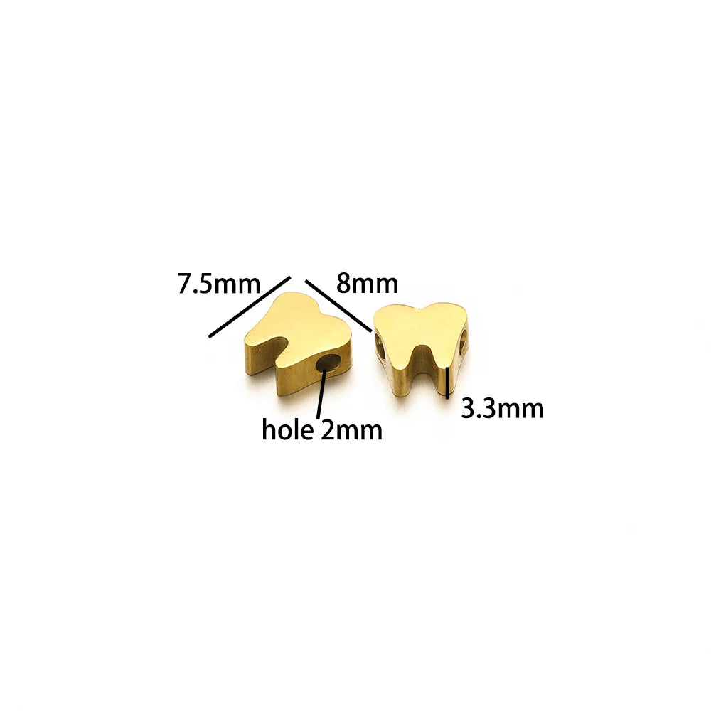 Fashion 304 Stainless Steel 18k Gold Plated Gun Moon Bat Elephant Charm Pendant for Jewelry Necklace Bracelet Making Accessories