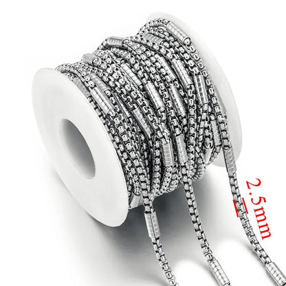 B4288 Hip Hop 3D Charms Stainless Steel DIY Chain Plated Accessory for Jewelry Making Necklace Bracelet Men and Women