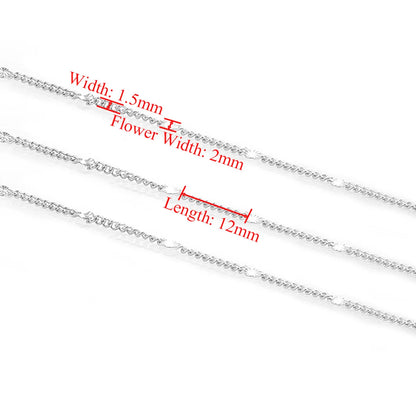 E398 18k PVD Plated Chain Gold Silver Thin Chain Permanent Stainless Steel Chain for Diy