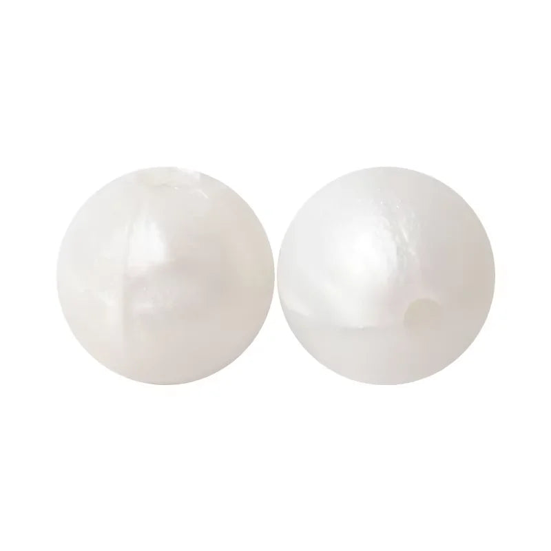 100PCS Custom Wholesale 9mm 12mm 15mm Food Grade BPA Free Baby Chew Teether Silicone DIY Beads for Pen Making Accessories