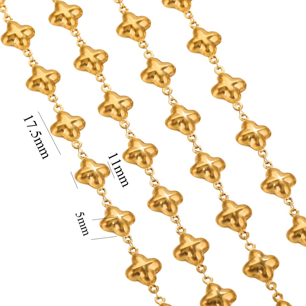 A2836 Amazing Hot Sea Ocean Shell Chain Gold Plated Cross Chain for Necklace Bracelet Making Diy