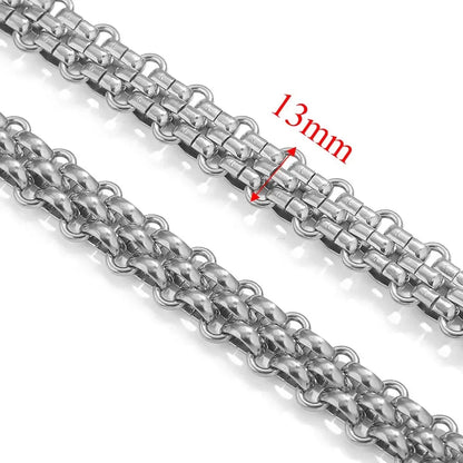 B4714 Hip Hop Thick Vacuum Chain 18k Gold Plated Stainless Steel Chain Roller Bulk Chain for Jewelry Diy