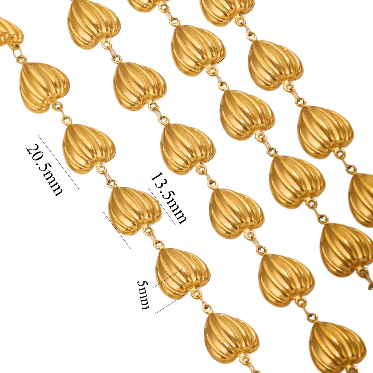 A2836 Amazing Hot Sea Ocean Shell Chain Gold Plated Cross Chain for Necklace Bracelet Making Diy