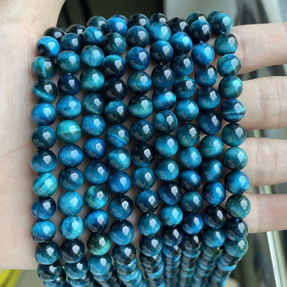 Wholesale Natural Stone Beads Amethyst Citrine Rose Quartz Crystal Gemstone Bead for DIY Jewelry Making 4 6 8 10 12 MM, 38CM