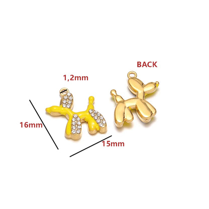 Enamel Charms 18k Gold Plated Stainless Steel Double Hole Pearl Charm Pendant DIY Jewelry Making Accessories Jinrou