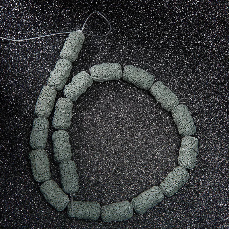 Irregular Nugget Irregular Uneven RoundTube Multi Colors Pink Blue Black Red Volcanic Rock Lava Stone Beads for Jewelry Making