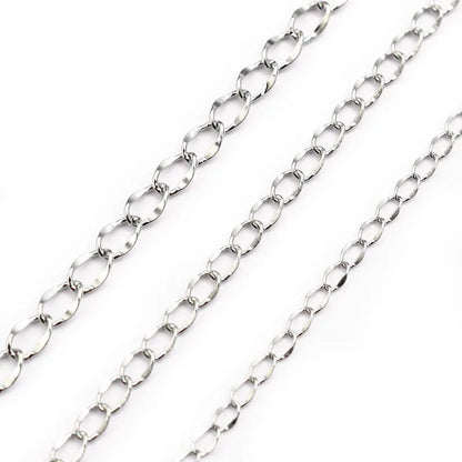 E608 Fashion Stainless Steel Extension Chain Cross Chain Extended Chain for Jewelry Making