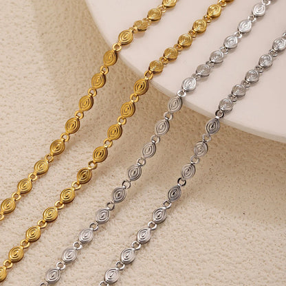 D672 High Quality Nail Shape Stainless Steel Chain Waterproof Bulk Roll Necklace Bracelet Chain Diy Jewelry