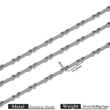 D704 Non Tarnish Fashion Stainless Steel Chain Bulk Link Necklace Bracelet Making Chain for Jewelry Diy