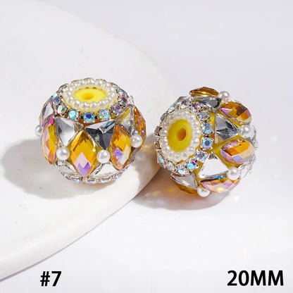 Vibrant Multi Color Marquise Acrylic Beads with Triangle AB Rhinestone Chain for DIY Beadable Pen Keychain Handcrafts Wholesale