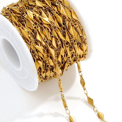 A2941 Fashion Gold Silver Plated Stainless Steel Chain Unique Shape Bulk Necklace Bracelet Jewelry Making Chain Findings