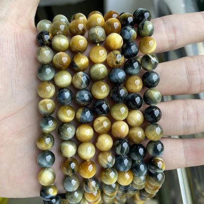 Wholesale Natural Stone Beads Amethyst Citrine Rose Quartz Crystal Gemstone Bead for DIY Jewelry Making 4 6 8 10 12 MM, 38CM