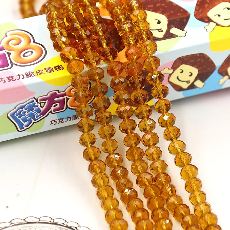 Wholesale Round Crystal 2/3/4/6/8/10/12mm Rondelle Glass Faceted Beads for DIY Jewelry Making