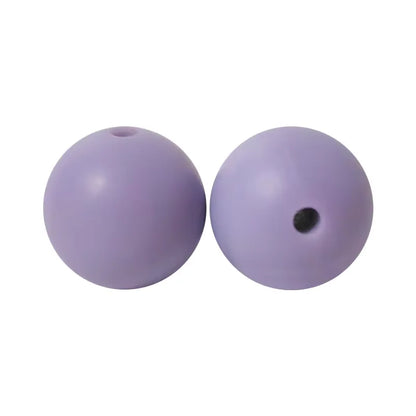 100PCS Custom Wholesale 9mm 12mm 15mm Food Grade BPA Free Baby Chew Teether Silicone DIY Beads for Pen Making Accessories