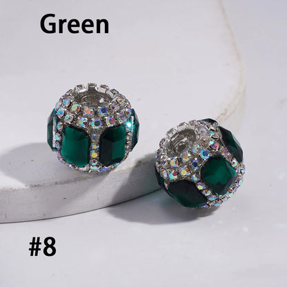 Multi-colored Rhinestone Chain with Rectangle Diamond-Shaped and Clear Round Acrylic Beads-DIY Crafting Accessory
