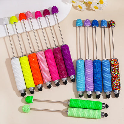 DIY Durable Plastic Touchscreen Glitter-Covered for Pen New Candy Colored Multifunctional Clip on Gift Pen Wholesale