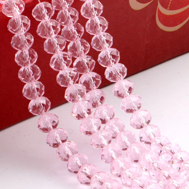 Wholesale Round Crystal 2/3/4/6/8/10/12mm Rondelle Glass Faceted Beads for DIY Jewelry Making
