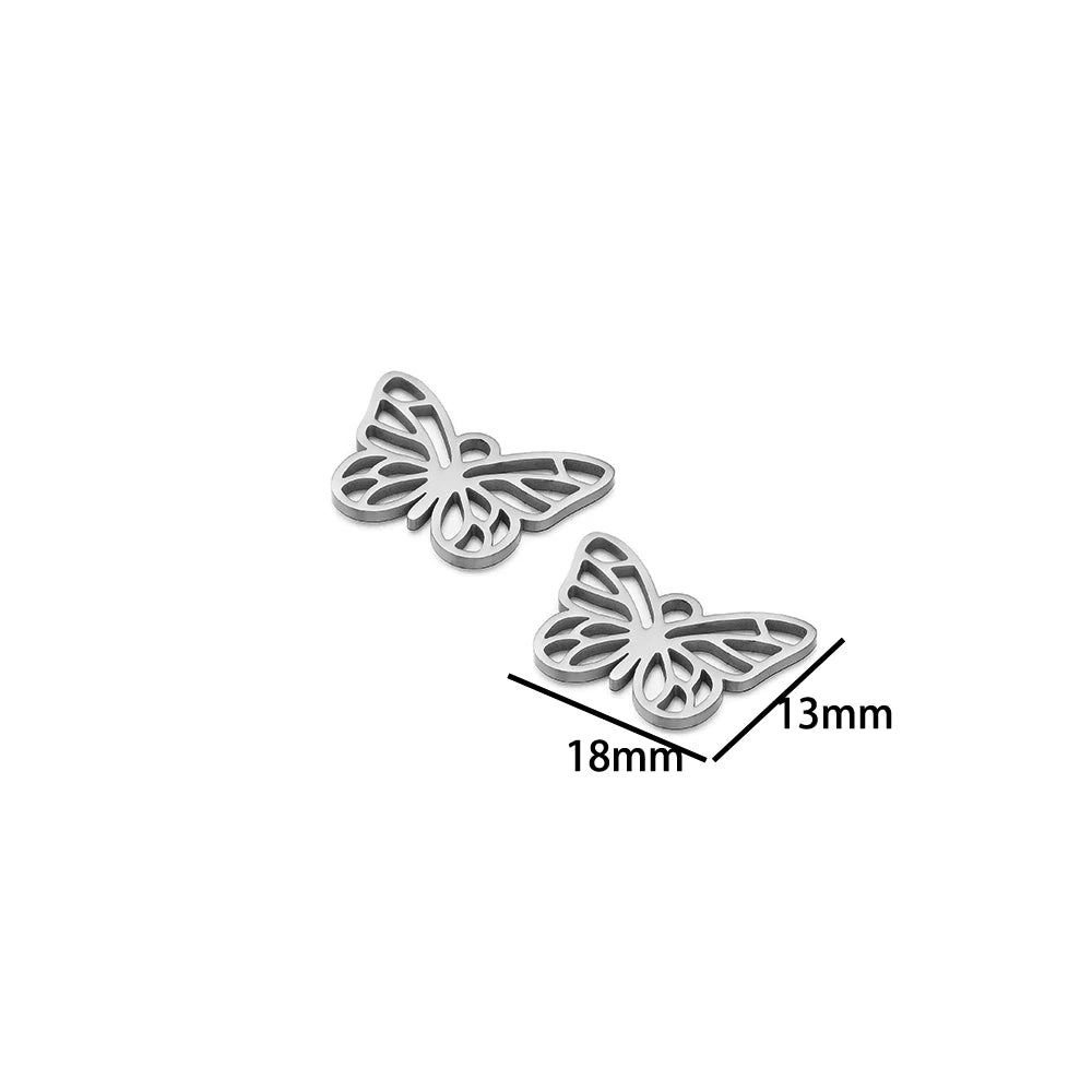 Ocean Series Stainless Steel 18k Gold Plated Starfish Sea Turtle Sea Horse Coconut Tree Charm Pendant for Jewelry Making