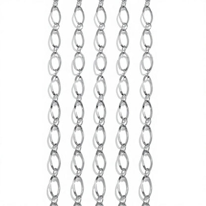 F010 Non Tarnish PVD Gold Plated New Simple Stainless Steel Chain DIY Stacked Jewelry Bracelet Necklace