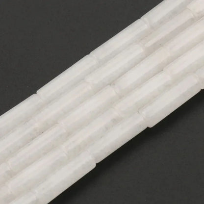 4x13mm Natural Round Tube  Stone Beads Jade Howlite Lapis Lazuli Quartz Tiger Eye Gemstone Bead for DIY Jewelry Making
