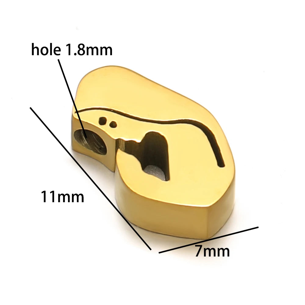 New Design Stainless Steel Gold Plated Polish Madonna Charm Pendant for DIY Jewelry Making Accessories Findings