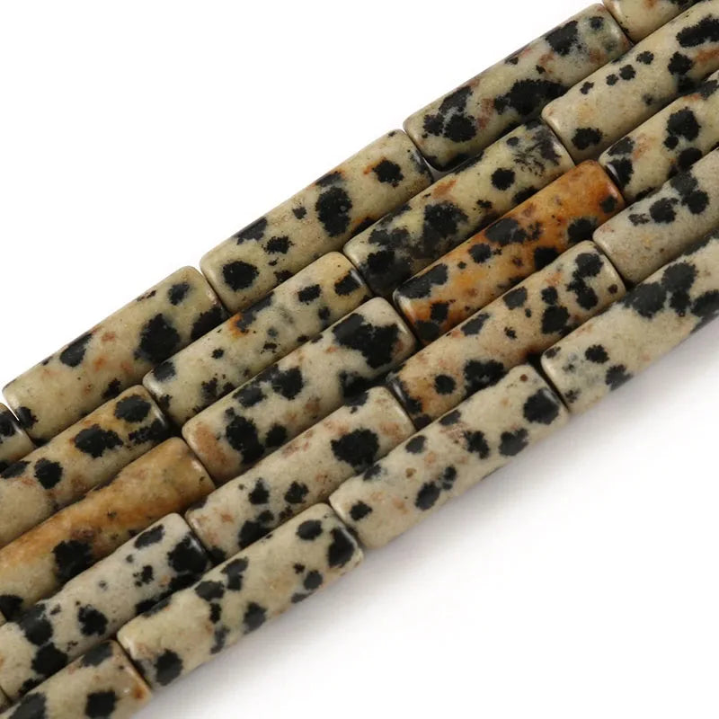 4x13mm Natural Round Tube  Stone Beads Jade Howlite Lapis Lazuli Quartz Tiger Eye Gemstone Bead for DIY Jewelry Making