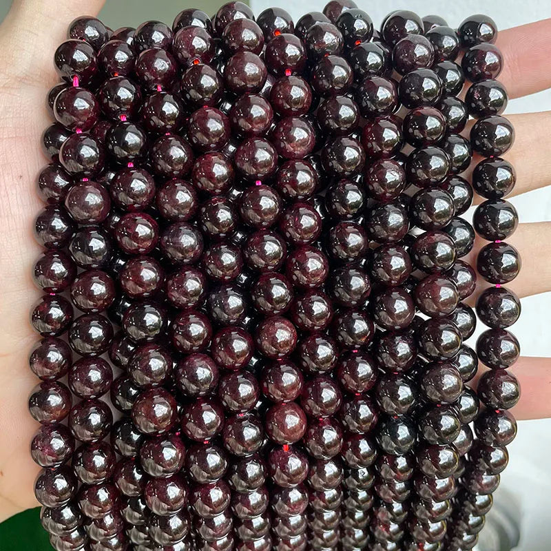 Wholesale Natural Stone Beads Amethyst Citrine Rose Quartz Crystal Gemstone Bead for DIY Jewelry Making 4 6 8 10 12 MM, 38CM