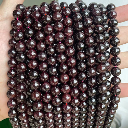 Wholesale Natural Stone Beads Amethyst Citrine Rose Quartz Crystal Gemstone Bead for DIY Jewelry Making 4 6 8 10 12 MM, 38CM
