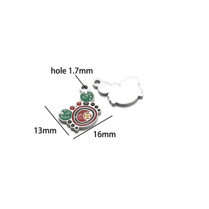 Stainless Steel Gold Plated butterfly Fan Gourd Octopus Tortoise Charm Pendant for Jewelry Necklace Making Accessories