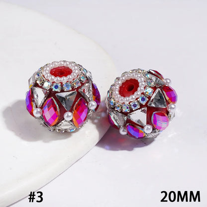 Vibrant Multi Color Marquise Acrylic Beads with Triangle AB Rhinestone Chain for DIY Beadable Pen Keychain Handcrafts Wholesale