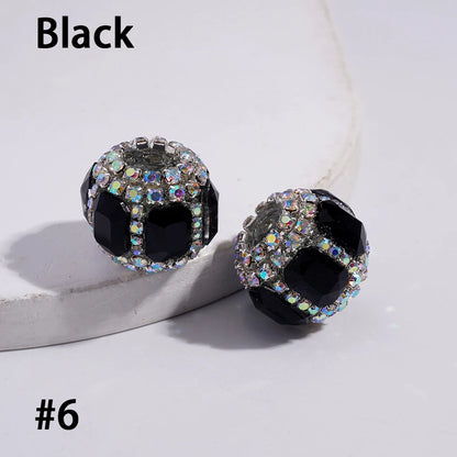 Multi-colored Rhinestone Chain with Rectangle Diamond-Shaped and Clear Round Acrylic Beads-DIY Crafting Accessory