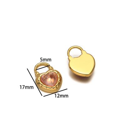 Hot Selling 18k Gold Plated Stainless Steel Enamel Butterfly Heart Shell Starfish Charm Pendant for DIY Necklace Jewelry Making