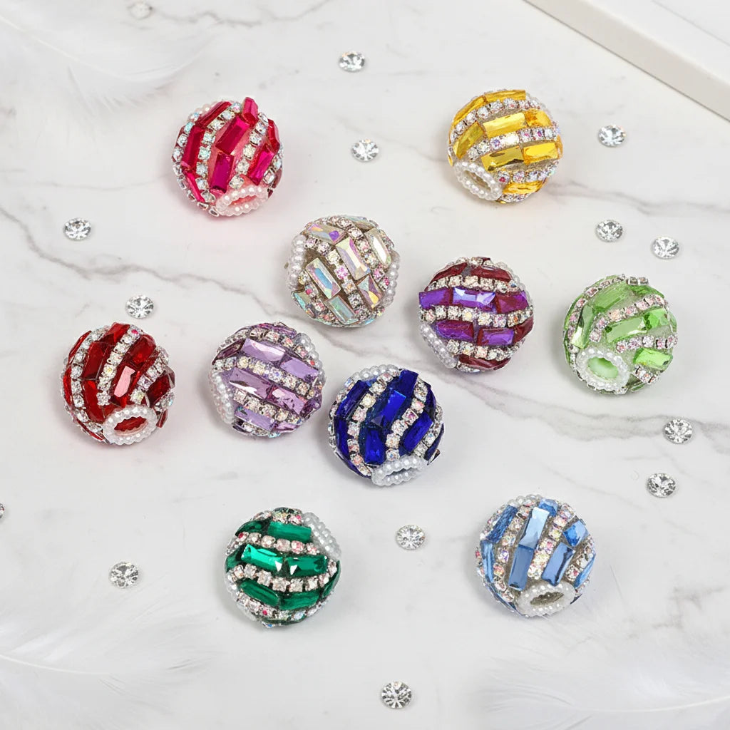New Acrylic Chain Big Red Cherry Beads Heavy Round Pronged Clasp Chain Loose Bead Stringing Pen Accessory