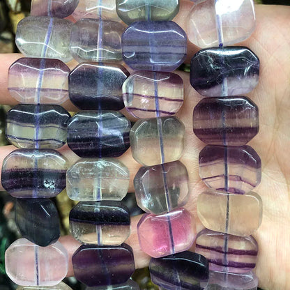 Natural Gemstone Faceted Irregular Faceted Freeform Flat Rectangle Polygon Beads Strand for Jewelry Making Bracelets Necklaces