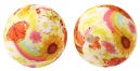 100PCS 15mm Silicone Round Printed Beads 2mm Hole Colorful Pattern Loose Beads for Bracelet Necklace DIY Jewelry Craft Making