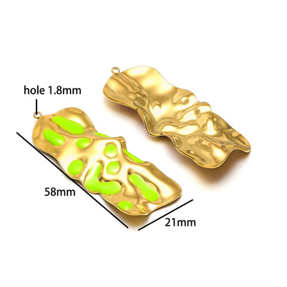 Fashion Stainless Steel 18k Gold Plated Irreguarl Shaped Charm Pendant for Jewelry Necklace Making Accessories
