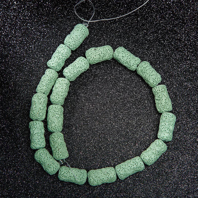 Irregular Nugget Irregular Uneven RoundTube Multi Colors Pink Blue Black Red Volcanic Rock Lava Stone Beads for Jewelry Making
