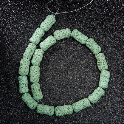Irregular Nugget Irregular Uneven RoundTube Multi Colors Pink Blue Black Red Volcanic Rock Lava Stone Beads for Jewelry Making