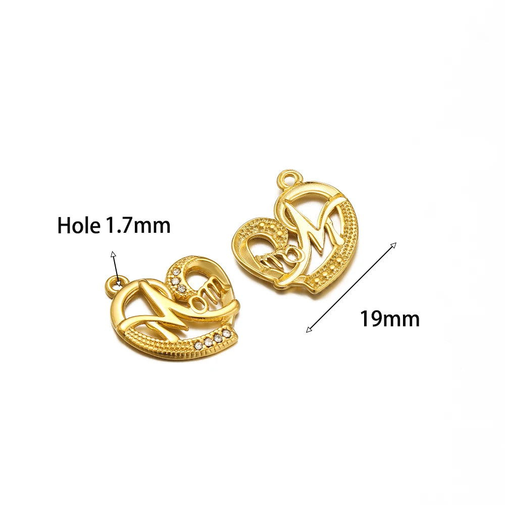 High Quality Stainless Steel Gold Plated Enamel Turtle Conch Starfish Dragonfly Heart Charms Pendant for Jewelry Necklace Making