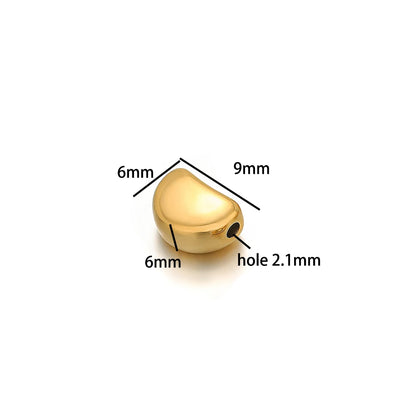 Diy Love Heart Charms Stainless Steel18k Gold Plated Moon Star Through Hole Charms Pendant for DIY Jewelry Necklace Making