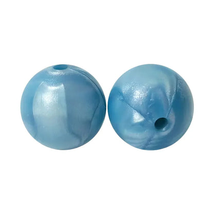 100PCS Custom Wholesale 9mm 12mm 15mm Food Grade BPA Free Baby Chew Teether Silicone DIY Beads for Pen Making Accessories