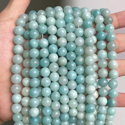 Wholesale Natural Stone Beads Amethyst Citrine Rose Quartz Crystal Gemstone Bead for DIY Jewelry Making 4 6 8 10 12 MM, 38CM